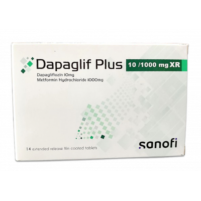DAPAGLIF PLUS 10 MG / 1000 MG XR ( DAPAGLIFLOZIN / METFORMIN ) 14 EXTENDED RELEASE FILM-COATED TABLETS